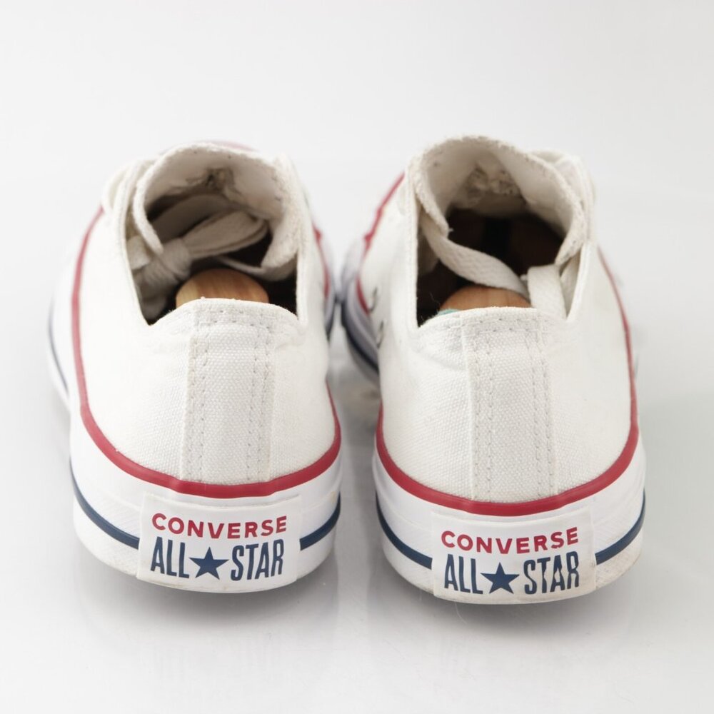 Converse Chuck Taylor Womens Sneakers Size 6 White Canvas Lace Up Shoes Low Top - Picture 4 of 15